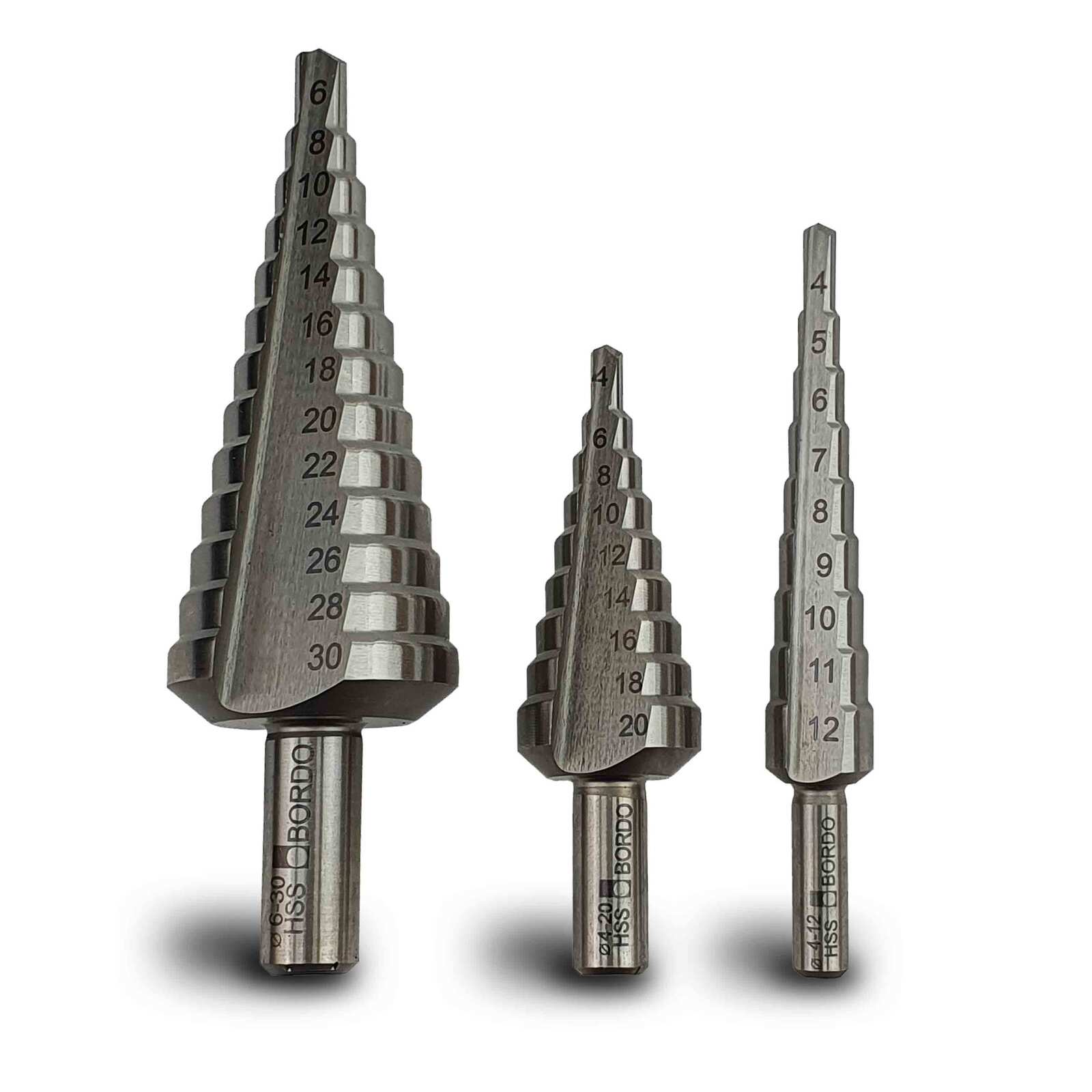 Bordo 4-30mm 3 Piece Straight Flute M2 