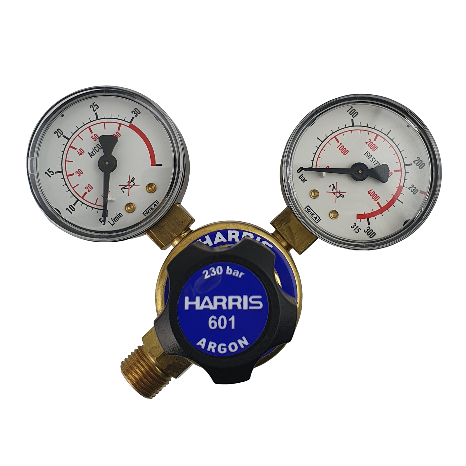 Harris 601 Argon Flow Gauge Regulator 030lpm fits 10mm disposable