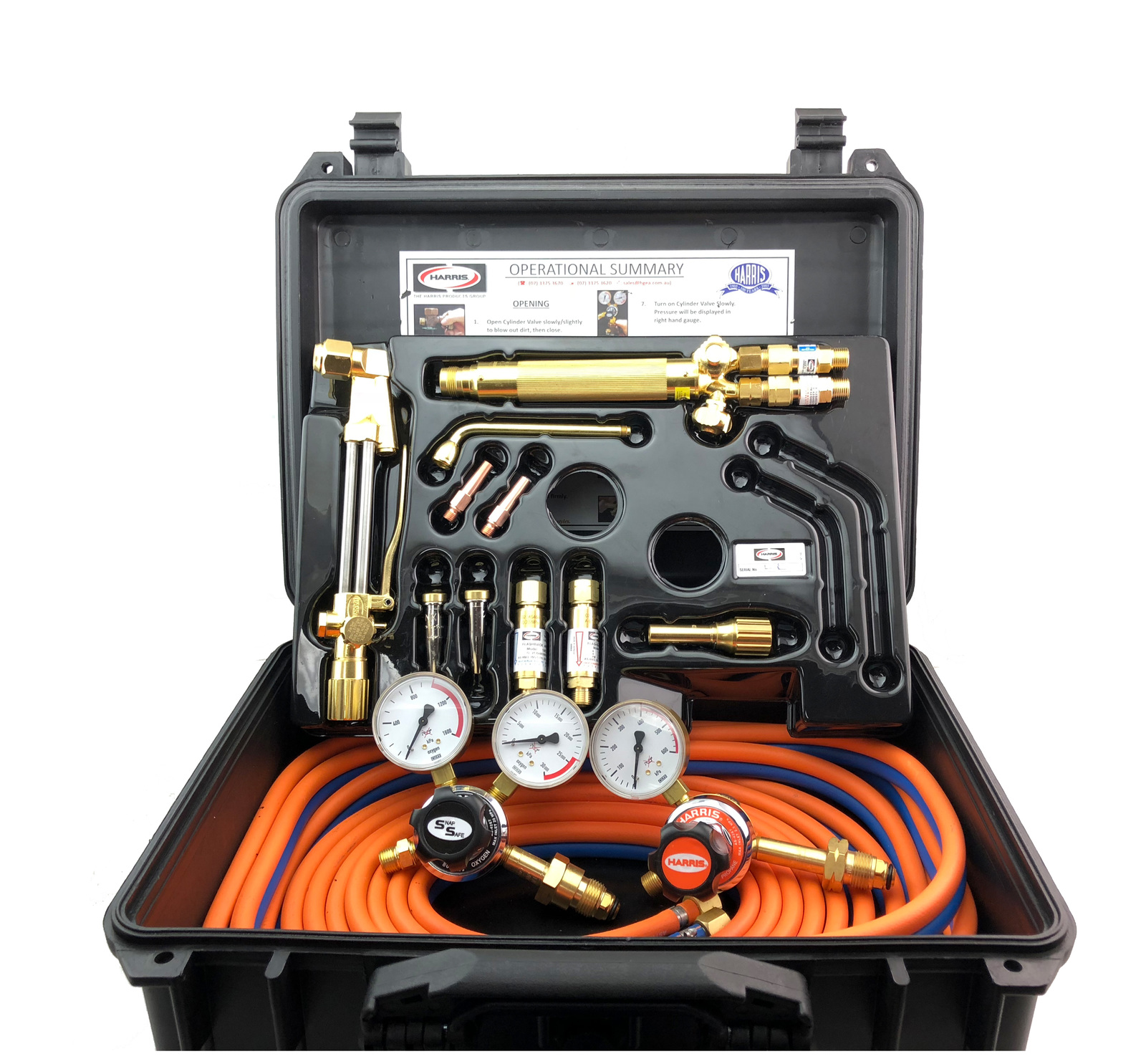 Harris Oxy / LPG Classic Brazing Cutting Gas Kit with 801 Regulators