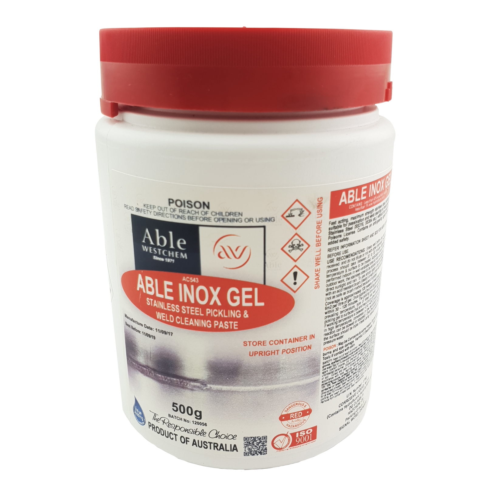 Able Inox Stainless Steel Cleaning Pickling Paste 500g