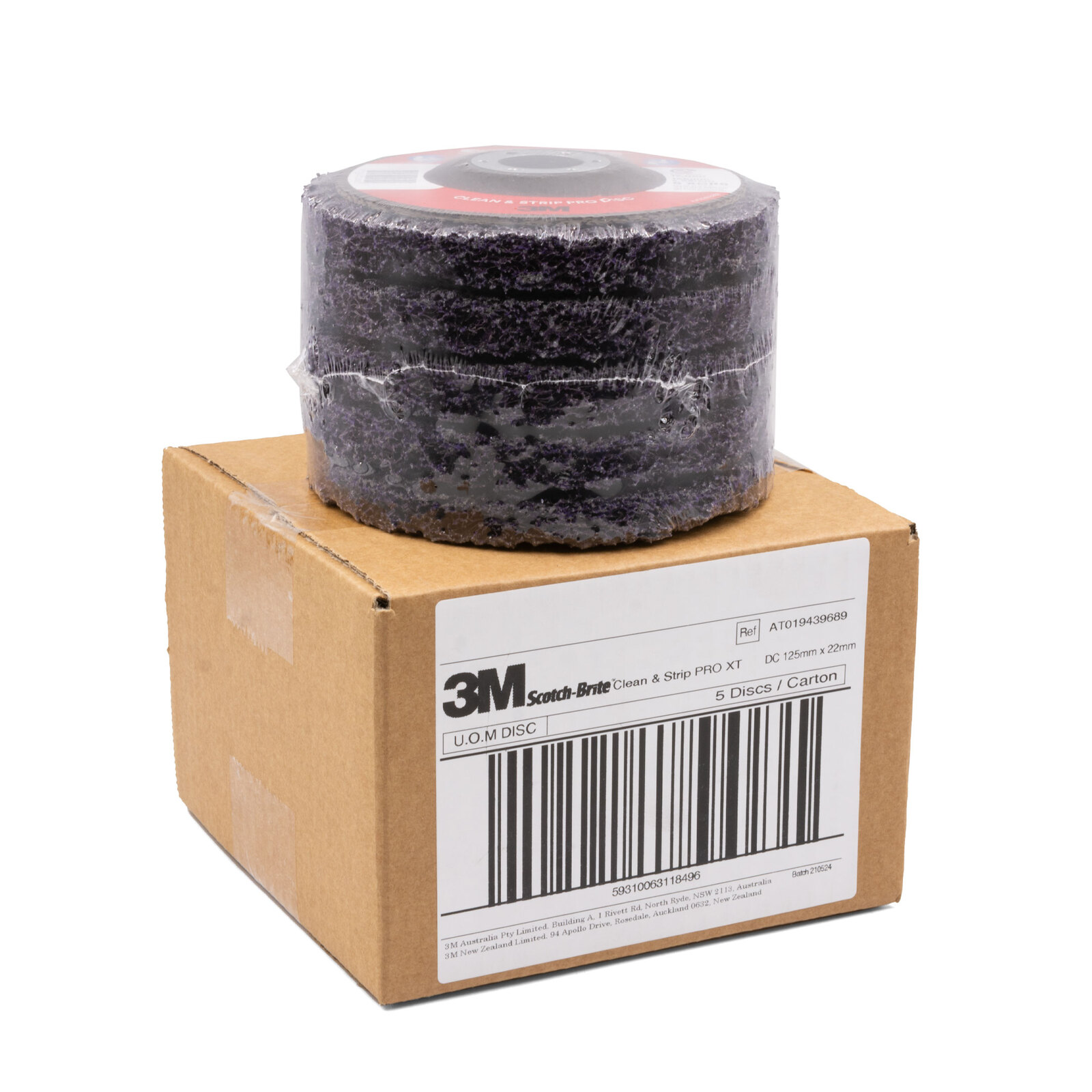 Set 5 Dischi Abrasivi CBS Clean Strip, 125 Mm X 6 Mm, Per Rimozione Vernice E Ruggine