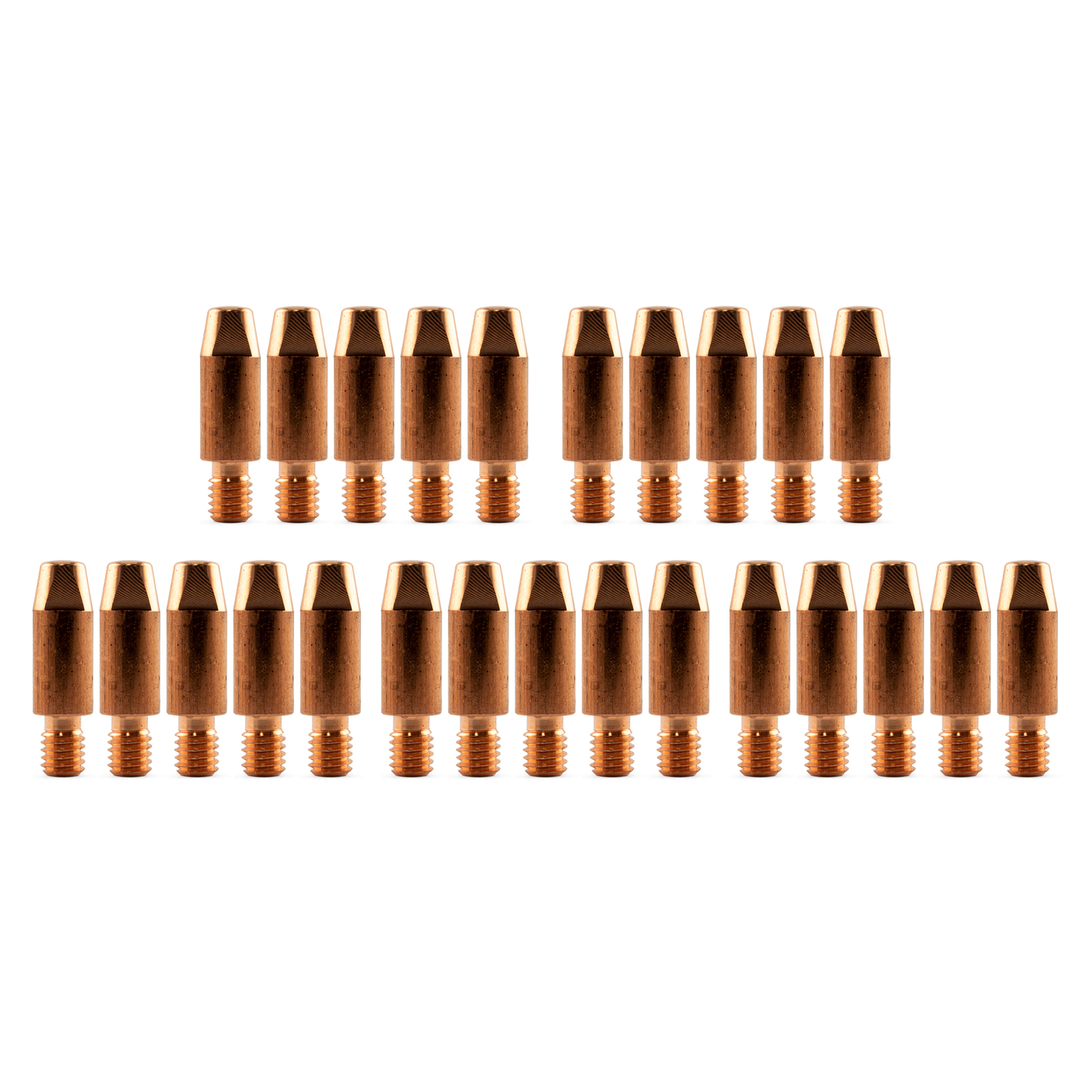 Binzel Style MIG Contact Tips 0.6mm - 25 pack - M6 x 8mm x 0.6mm