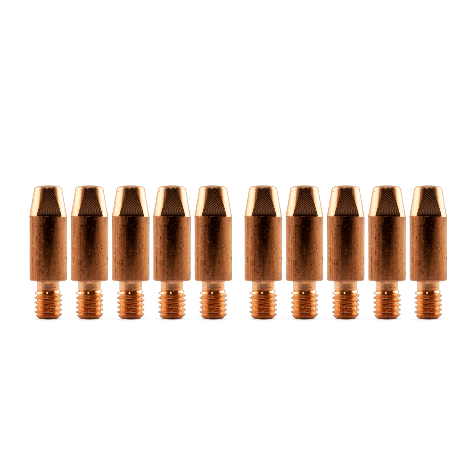 Binzel Style MIG Contact Tips for ALUMINIUM 0.9mm - 10 pack - M6 x 8mm x 0.9mm