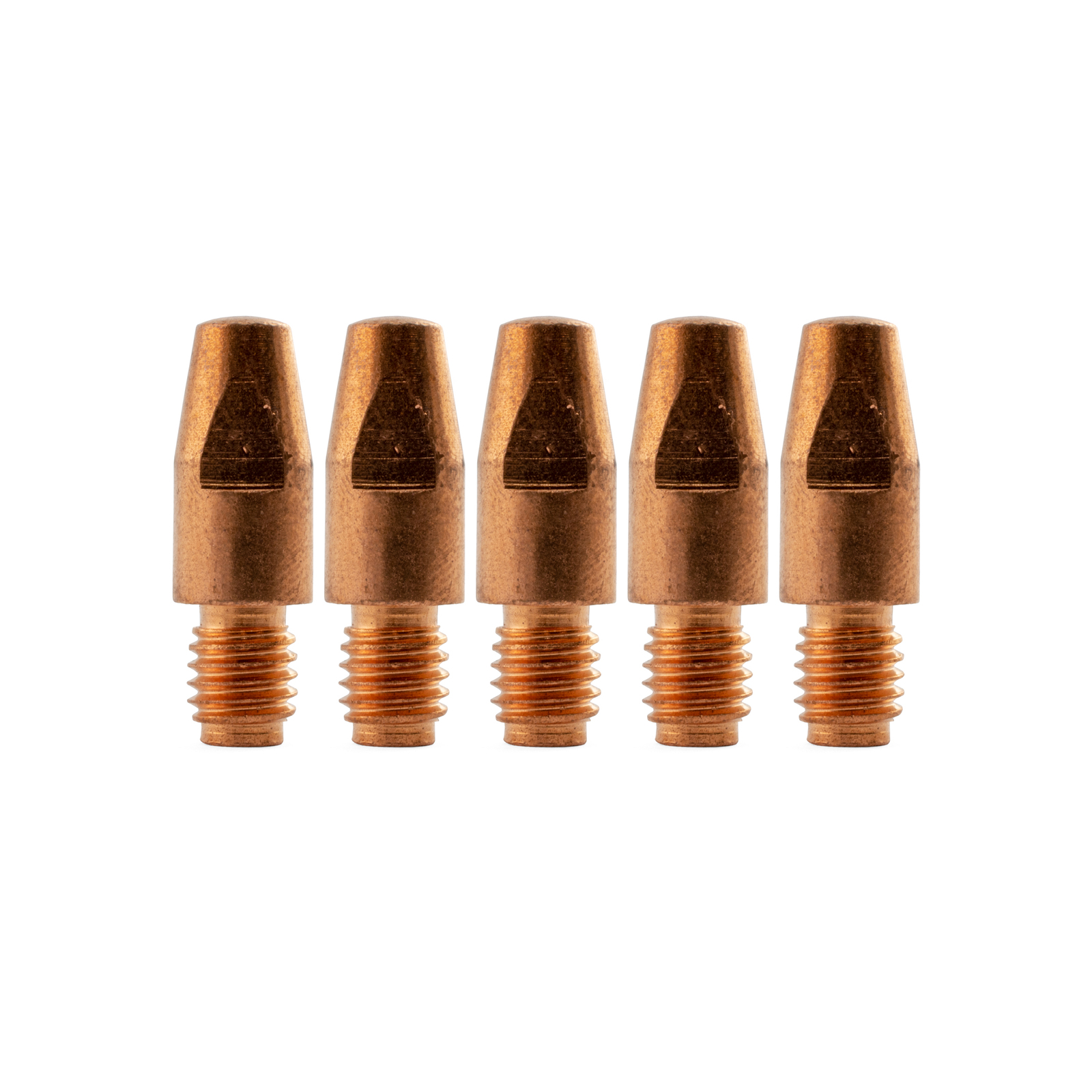 Binzel Style MIG Contact Tips for ALUMINIUM 0.9mm - 5 pack - M8 x 10mm x 0.9mm