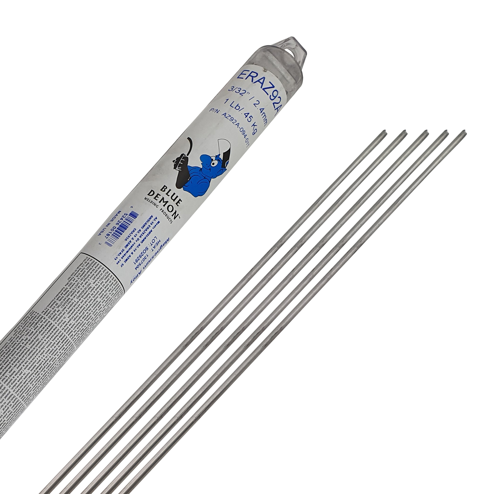 3.2mm Magnesium TIG Rod Blue Demon Magnesium Filler Rod 1 Stick Pack