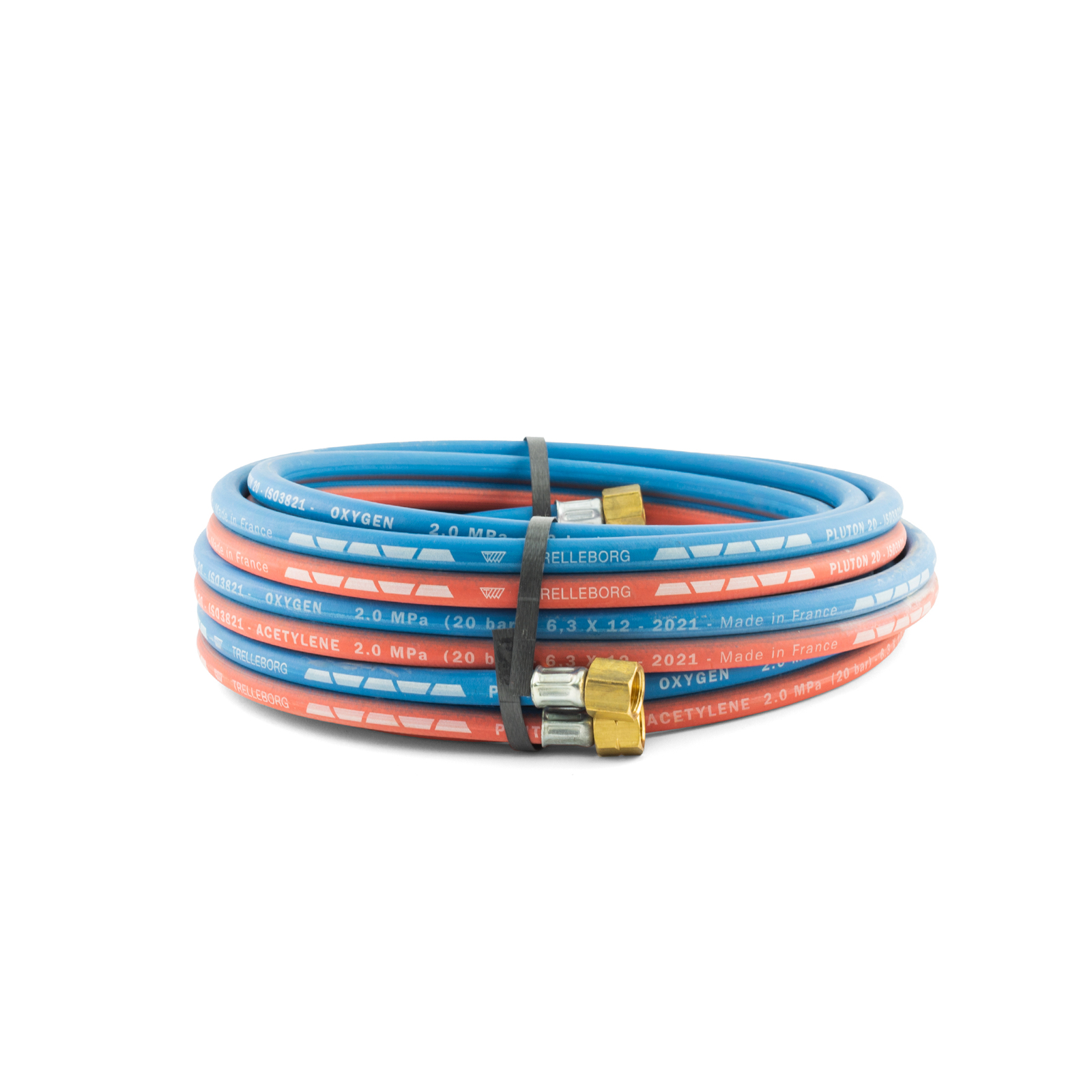 5 Meter Oxy Acetylene Twin Hose with Fittings - 5m 