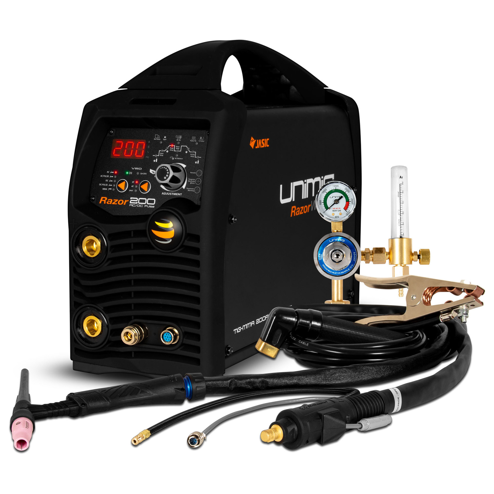 UNIMIG RAZOR DIGITAL PULSE AC/DC 200 Amp Inverter TIG ARC Welder