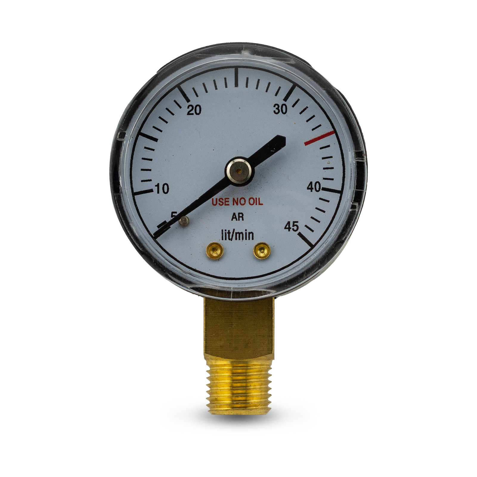 Low Pressure Gauge 0-45LPM for Argon Reg