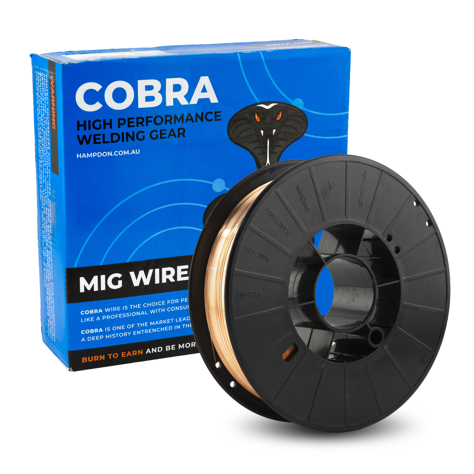 5kg - 0.6mm COBRA ER70S-6 Mild Steel MIG Welding Wire Spool
