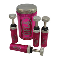 DFL8 Automatic Tyre Deflators - Pink - Set & Forget - 5 to 35PSI - Set of 4