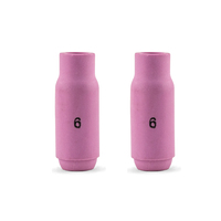 TIG Ceramic Cup / Nozzle #6 - 2 pack - WP-17 | 18 | 26 Alumina