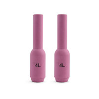 TIG Ceramic Cup / Nozzle #4 LONG - 2 pack - WP 17 | 18 | 26 Alumina