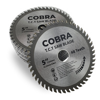 COBRA 5" / 125mm Circular Aluminium Cutting Saw Blade Disc - 10 Pack