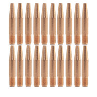 Tweco Style 14T45 TAPERED MIG Contact Tips 1.0mm - 25 Each