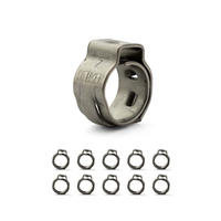 Oetiker Stainless Single Ear Clamps - Stepless - 5.8 - 7mm - 10 Pack