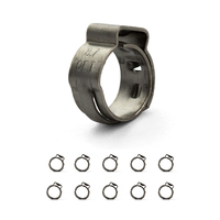 Oetiker Stainless Single Ear Clamps - Stepless - 7 - 8.7mm - 10 Pack