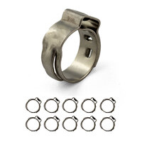 Oetiker Stainless Single Ear Clamps - Stepless - 8.8 - 10.5mm - 10 Pack