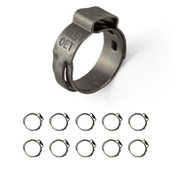 Oetiker Stainless Single Ear Clamps - Stepless - 10.1 - 11.8mm - 10 Pack