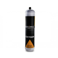 1 x Bromic 1 litre Disposable Oxygen Gas Bottle - 12mm Thread - 400300