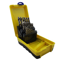 Bordo 25 piece Metric 1mm - 13mm Bright HSS Jobber Drill Bit Set in ABS Plastic Case