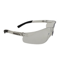 Industrial Safety Glasses - Granite - 12 x Bulk Pack - Clear Lens