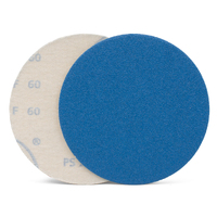 Klingspor 150mm Velcro Backing Sanding Disc Pad PS 21 FK  6" 60 Grit - No Dust Holes - 50 Each