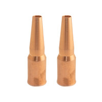 TWECO #4 Style MIG Gas Nozzle / Shroud 9mm Pipeline - 2 Each