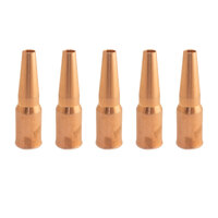 TWECO #4 Style MIG Gas Nozzle / Shroud 13mm PIPELINE - 5 Pack