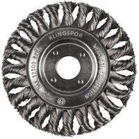 Klingspor 125mm x 14mm x 22.23mm Twist Knot Mild Steel Wheel Brush - 10 Each