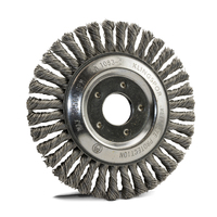 Klingspor 125mm x 6mm x 22.23mm Pipeline Mild Steel Wheel Brush - 2 Each