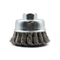 65mm Klingspor Twist Knot Cup Brush for 5" Angle Grinder 12500 RPM BT 600 Z - 1 Each