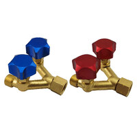 Argon/Oxygen Hose/Fuel Hose Y Piece with Valve Splitter Connector R121 Twin Pack