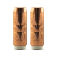 Bernard 300 Amp MIG Nozzle / Shroud 4393 Copper Conical - 2 Pack