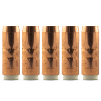 Bernard 300 Amp MIG Nozzle / Shroud 4393 Copper Conical - 5 Pack