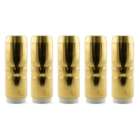 Bernard 400 Amp 4491 Cylindrical MIG Nozzle / Shroud - 5 Pack