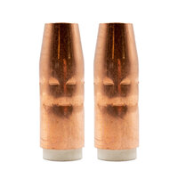 Bernard 400 Amp 4592 Tapered Copper MIG Nozzle / Shroud - 2 Pack