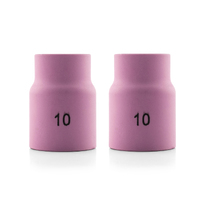 TIG Ceramic Cup | Nozzle STUBBY #10 GAS LENS - 2 pack WP17 | 18 | 26