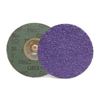 3M Cubitron II 36 Grit 75mm Roloc Fibre Disc 786C 33389 - 15 Each