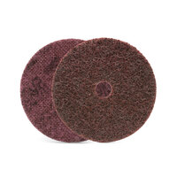 3M Scotch-Brite Maroon Medium Surface Conditioning Disc - 100mm x 16mm - 100 Each