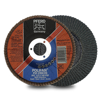 PFERD Polifan Z60 - 60 Grit - Flap Disc - 5" - 7/8 Bore - Box of 10 