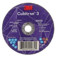 3M Cubitron 3 Cut-off Wheel 90032 75mm x 1.6mm x 9.53mm - 50 Each