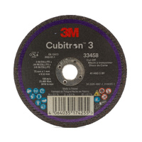 3M Cubitron 3 Cut-off Wheel 33458 75mm x 1.0mm x 9.53mm - 10 Each