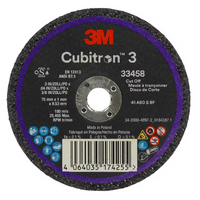3M Cubitron 3 Cut-off Wheel 33458 75mm x 1.0mm x 9.53mm - 30 Each