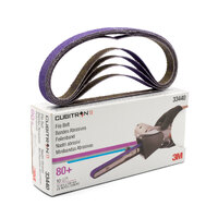 3M Cubitron 3 80 Grit File Belt 10mm x 330mm - 33481 - 10 Pack