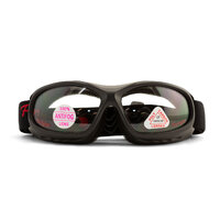 Heat and Fire Resistant Safety Goggles Black with Clear AntiFog Lens