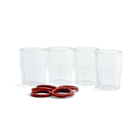 Furick #8 PRO Precision Pyrex TIG Cups - 4 Pack - 8PRO4