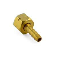 5/8 UNF Left Hand Regulator Brass Barb Fitting for 5mm Hose For LPG and Acetylene Regulators