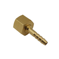 10x 5/8 UNF Regulator Brass Barb fitting for 5mm Hose - Nut and Barb