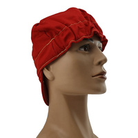 Red Flame Resistant Welding Cap - Kromer Style Cap