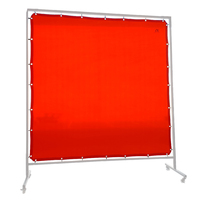Red Welding Screen / Curtain - 1.8m x 1.8m